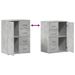 Buffets 2 pcs gris béton 59x39x80 cm bois d'ingénierie - Photo n°9