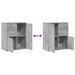 Buffets 2 pcs gris béton 60x31x70 cm bois d'ingénierie - Photo n°8