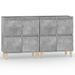 Buffets 2 pcs gris béton 60x35x70 cm bois d'ingénierie - Photo n°1