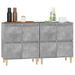 Buffets 2 pcs gris béton 60x35x70 cm bois d'ingénierie - Photo n°4