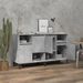 Buffets 2 pcs gris béton 60x35x70 cm bois d'ingénierie - Photo n°3