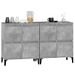 Buffets 2 pcs gris béton 60x35x70 cm bois d'ingénierie - Photo n°4