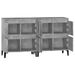 Buffets 2 pcs gris béton 60x35x70 cm bois d'ingénierie - Photo n°7