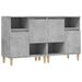 Buffets 2 pcs gris béton 60x35x70 cm bois d'ingénierie - Photo n°1