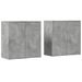 Buffets 2 pcs gris béton 79x38x80 cm bois d'ingénierie - Photo n°1