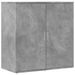 Buffets 2 pcs gris béton 79x38x80 cm bois d'ingénierie - Photo n°4