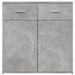 Buffets 2 pcs gris béton 79x38x80 cm bois d'ingénierie - Photo n°5