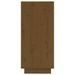 Buffets 2 pcs Marron miel 31,5x34x75 cm Bois massif de pin 2 - Photo n°6