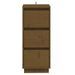 Buffets 2 pcs Marron miel 32x34x75 cm Bois massif de pin - Photo n°4