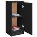 Buffets 2 pcs noir 30x30x70 cm bois d'ingénierie - Photo n°5