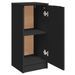 Buffets 2 pcs noir 30x30x70 cm bois d'ingénierie - Photo n°8