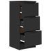 Buffets 2 pcs noir 30x30x70 cm bois d'ingénierie - Photo n°6