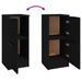 Buffets 2 pcs noir 30x30x70 cm bois d'ingénierie - Photo n°8