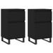 Buffets 2 pcs noir 40x35x70 cm bois d’ingénierie - Photo n°1