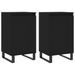 Buffets 2 pcs noir 40x35x70 cm bois d’ingénierie - Photo n°1