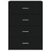 Buffets 2 pcs noir 60x31x84 cm bois d'ingénierie - Photo n°5