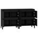 Buffets 2 pcs noir 60x35x70 cm bois d'ingénierie - Photo n°7