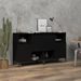 Buffets 2 pcs noir 60x35x70 cm bois d'ingénierie - Photo n°2