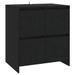 Buffets 2 pcs Noir 70x41x75 cm - Photo n°4