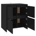 Buffets 2 pcs Noir 70x41x75 cm - Photo n°6