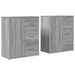 Buffets 2 pcs sonoma gris 60x31x70 cm bois d'ingénierie - Photo n°1