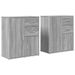 Buffets 2 pcs sonoma gris 60x31x70 cm bois d'ingénierie - Photo n°1