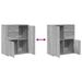 Buffets 2 pcs sonoma gris 60x31x70 cm bois d'ingénierie - Photo n°8