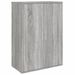 Buffets 2 pcs sonoma gris 60x31x84 cm bois d'ingénierie - Photo n°4