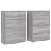 Buffets 2 pcs sonoma gris 60x31x84 cm bois d'ingénierie - Photo n°1