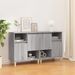 Buffets 2 pcs sonoma gris 60x35x70 cm bois d'ingénierie - Photo n°2