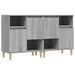 Buffets 2 pcs sonoma gris 60x35x70 cm bois d'ingénierie - Photo n°1