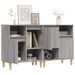 Buffets 2 pcs sonoma gris 60x35x70 cm bois d'ingénierie - Photo n°4