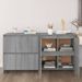 Buffets 2 pcs Sonoma gris 70x41x75 cm Bois d'ingénierie - Photo n°1