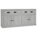 Buffets 2 pcs sonoma gris bois d'ingénierie - Photo n°1