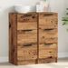 Buffets 2 pcs vieux bois 30x30x70 cm bois d'ingénierie - Photo n°1