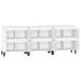 Buffets 3 pcs blanc 60x35x70 cm bois d'ingénierie - Photo n°7