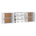 Buffets 3 pcs Blanc Bois d'ingénierie - Photo n°5