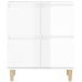 Buffets 3 pcs blanc brillant 60x35x70 cm bois d'ingénierie - Photo n°8