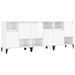 Buffets 3 pcs blanc brillant 60x35x70 cm bois d'ingénierie - Photo n°1