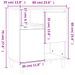 Buffets 3 pcs blanc brillant 60x35x70 cm bois d'ingénierie - Photo n°9