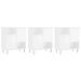 Buffets 3 pcs blanc brillant bois d'ingénierie - Photo n°1