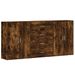 Buffets 3 pcs chêne fumé 60x31x84 cm bois d'ingénierie - Photo n°1