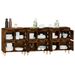 Buffets 3 pcs chêne fumé 60x35x70 cm bois d'ingénierie - Photo n°5