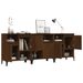 Buffets 3 pcs chêne marron 60x35x70 cm bois d'ingénierie - Photo n°4