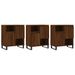 Buffets 3 pcs Chêne marron Bois d'ingénierie - Photo n°1