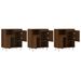 Buffets 3 pcs Chêne marron Bois d'ingénierie - Photo n°4