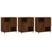 Buffets 3 pcs Chêne marron Bois d'ingénierie - Photo n°1