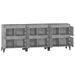 Buffets 3 pcs gris béton 60x35x70 cm bois d'ingénierie - Photo n°7