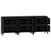 Buffets 3 pcs noir 60x35x70 cm bois d'ingénierie - Photo n°7