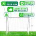 BUMBER Cage de football Deluxe M - 150 x 110 x 60 cm - Blanc - Photo n°2